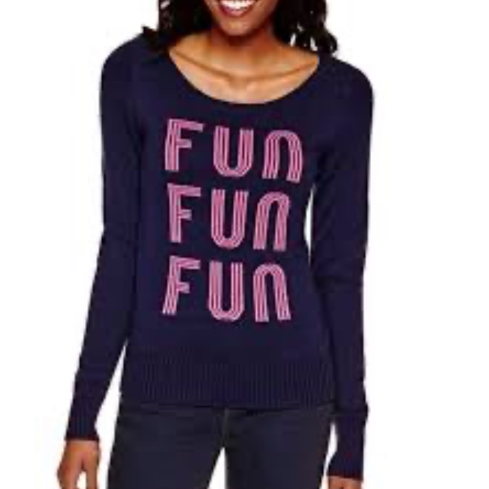 Arizona Jeans company fun‎ fun fun sweater. Worn a few times